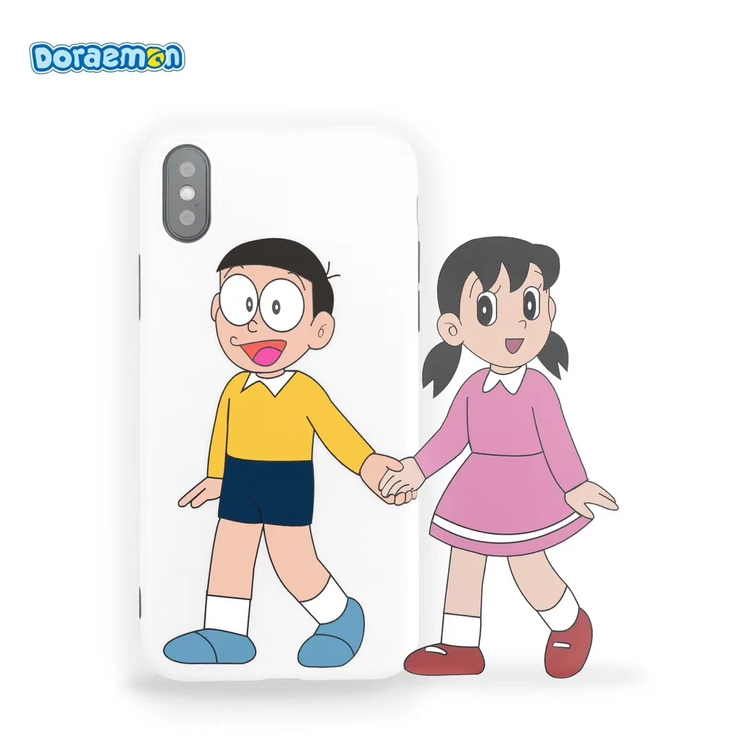 Япония аниме Дораэмон пара телефон чехол для iPhone 7 8 6 6s Plus Shizuka Nobita Apple IPhone X XS Max Xr Coque