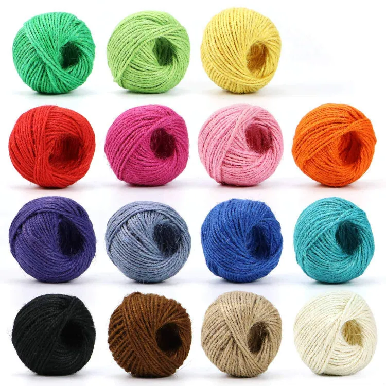 

Jute Twine-15 Roll Natural Jute String, 1230 FeetTwine String for Artworks, DIY Crafts, Gift Wrapping Twine, Picture Display