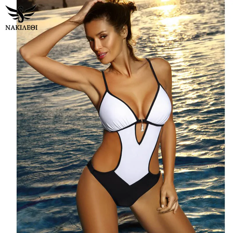 50 Off 激安 Nakiaeoi セクシーな Tバックワンピース水着 19 プラスサイ ズの水着の女性水着水着モノキニのビーチウェア水泳 S Xxl 通販 価格 Sessohard0