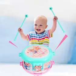 Детские игрушки ручной барабан музыкальный инструмент Дети раннего обучения развивающая барабанщик погремушка костюм игрушки