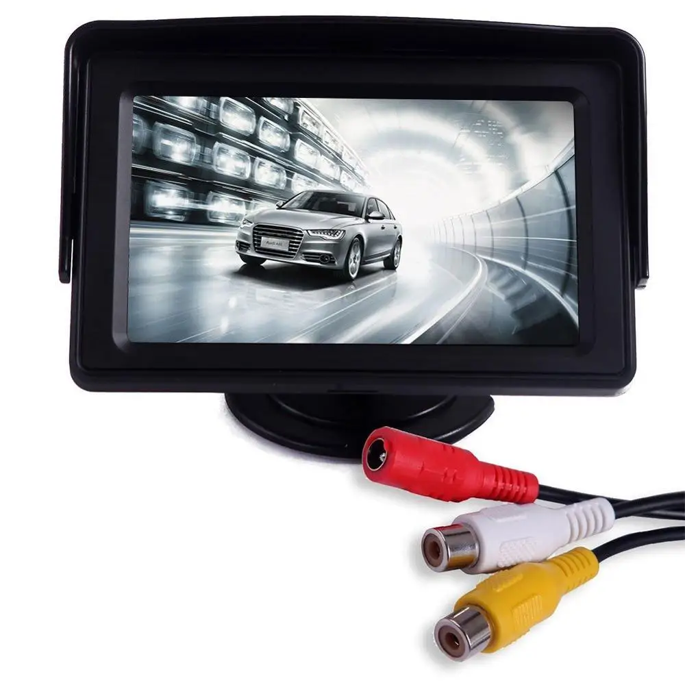 4.3-inch Auto Dimming Car Rearview Monitor - HD Backup Camera Mirror For Safer Parking