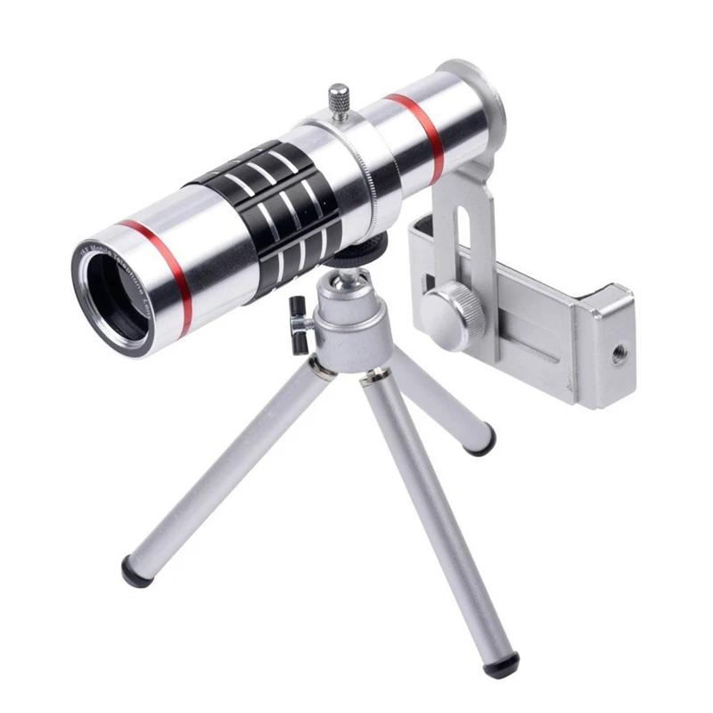 ORBMART универсальный зажим держатель 18X зум Камера телефон объектив lentes оптический телескоп телефото со штативом для iPhone 7 7 8 плюс