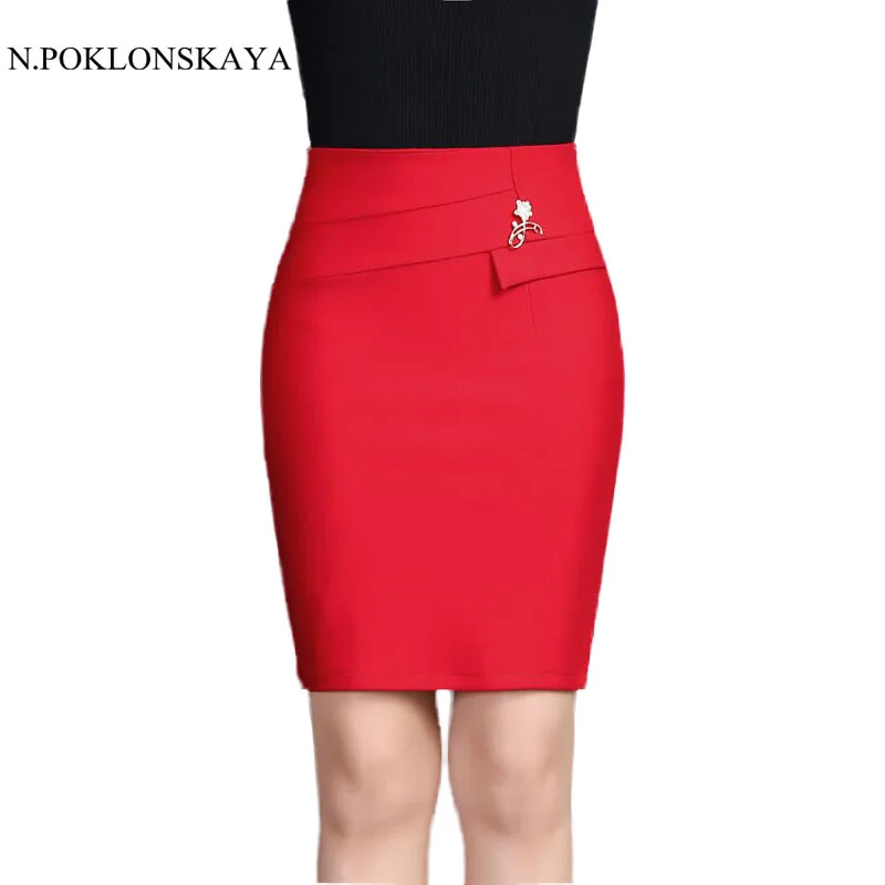short red pencil skirt