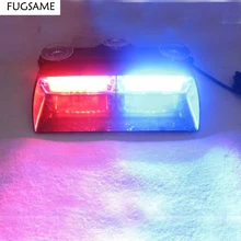 Fugsame 96 Вт супер яркий S2 16 шт. светодиодный сигнал Предупреждение аварийного Строб Полиция мигает Пугач лобовое стекло свет тире