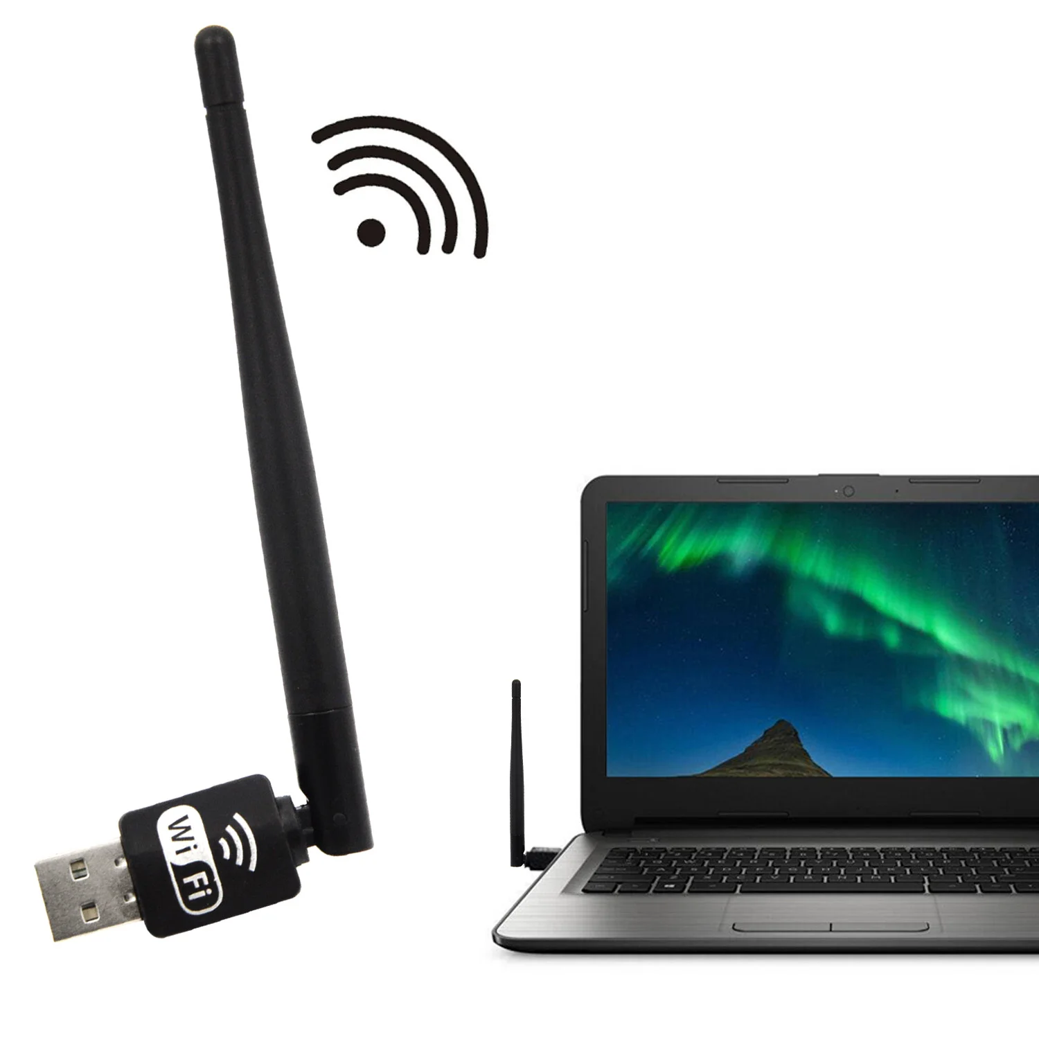 Elisona USB WiFi приемник адаптер 150 Мбит/с Lan беспроводная сетевая карта w/3DB антенна для XP Vista Windows 7 Linux MAC OS X компьютер