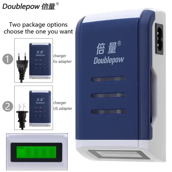

Doublepow K209 Intelligent Quick Fast Charger 4 Slots LCD Display NiCd NiMh Battery Charger for AA AAA Ni-MH Ni-Cd Battery