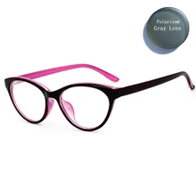 Женские поляризованные солнцезащитные очки для близорукости, новые женские солнцезащитные очки кошачий глаз, очки для близоруких глаз, очки для близоруких, серые линзы L3