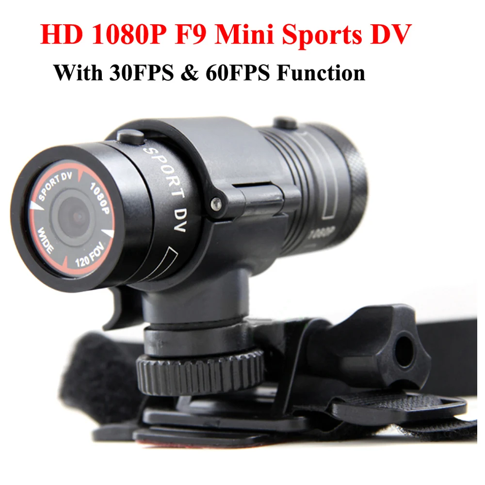 

Mini F9 Full HD 1080P Waterproof Bike Motorcycle Helmet Outdoor Sports Action Camera Video DV Mini Camcorder