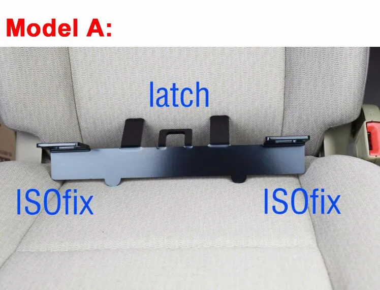 Универсальный защелка ISOFIX ремня автомобильный ремень интерфейсы Руководство Кронштейн для детского Детская безопасность место на компактный внедорожник и хэтчбек