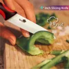 Cuchillo de cerámica para cocina de 3, 4, 5, 6 pulgadas, soporte para cuchillos de Chef con pelador, hoja de Zirconia blanca, juego de herramientas de cocina vegetal y fruta ► Foto 3/6