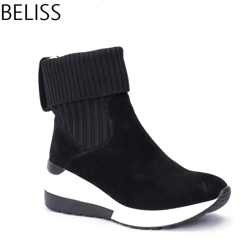 slip on sneaker boots womens