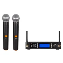 Беспроводная система караоке microfoon draadloos Dual Channes микрофонная система микрофона inalambrico