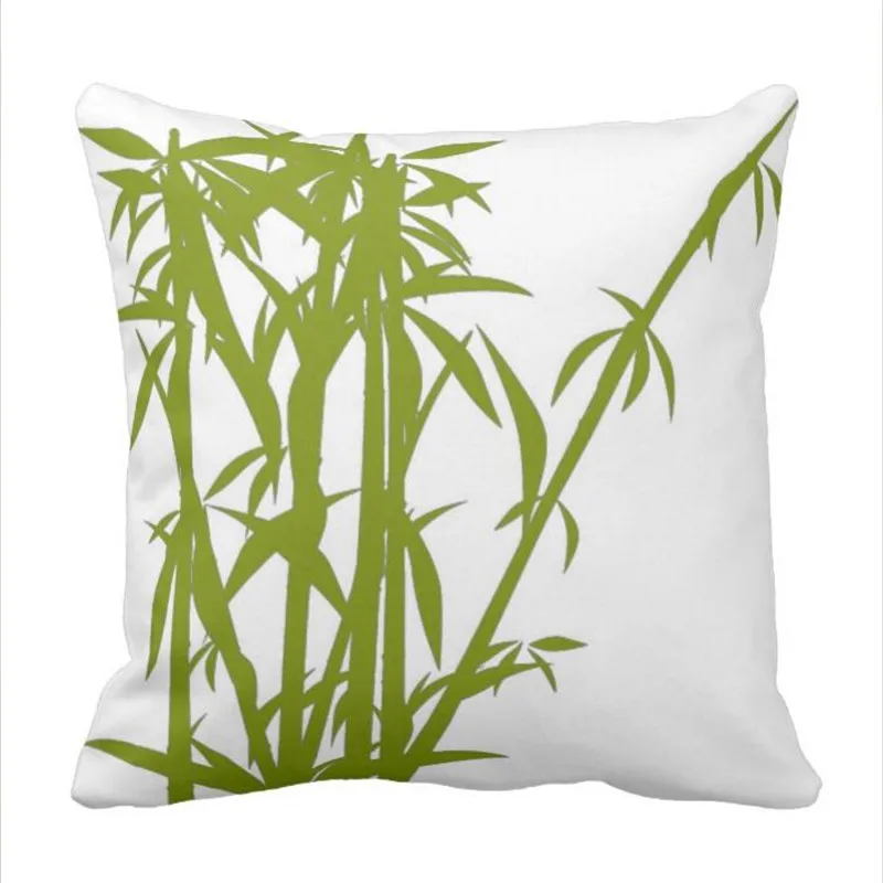 

Coordinating Green Bamboo Solid Green Pillow case