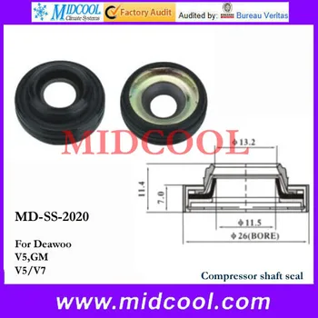 

Free Shipping MD-SS-2020 Compressor Shaft Seal FOR Deawoo v5 GM v5/v7