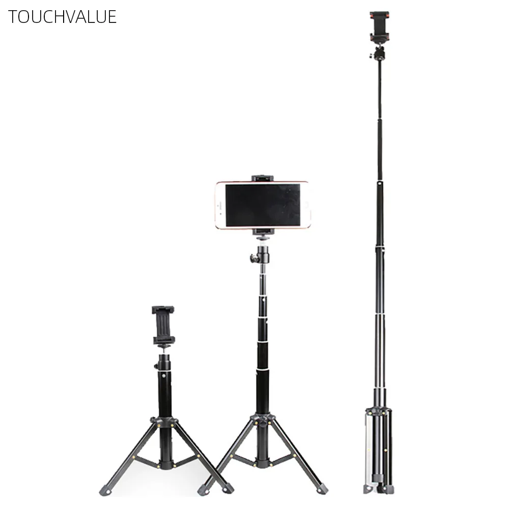 

Adjustable Mobile Phone Live Stand Holder Tripod Aluminium Alloy 360 Ratation Fit For Phones Digital Camera