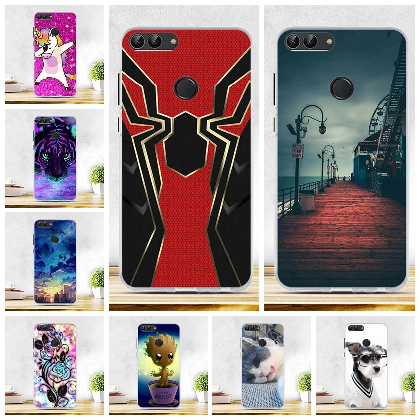 

Case For Huawei P smart Enjoy 7S Cover Soft TPU Back Cover For Huawei Enjoy 7s Print Painted Back Shells For Huawei P smart Case