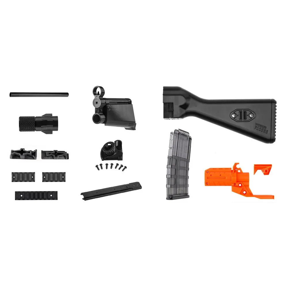 

WORKER DIY Toy Guns High Strength Plastic MOD F10555 MP5A Rifle 3D Print Imitation Kit Compatible for Nerf STRYFE Modify Toys
