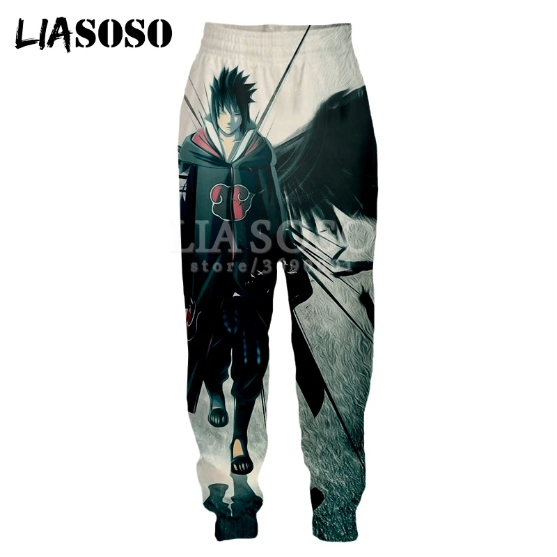 

LIASOSO New 3d Print Men Women Sweatpants Japan Anime Naruto Uchiha Sasuke Uchiha Itachi Casual Sweat Pants Joggers Pants X1138
