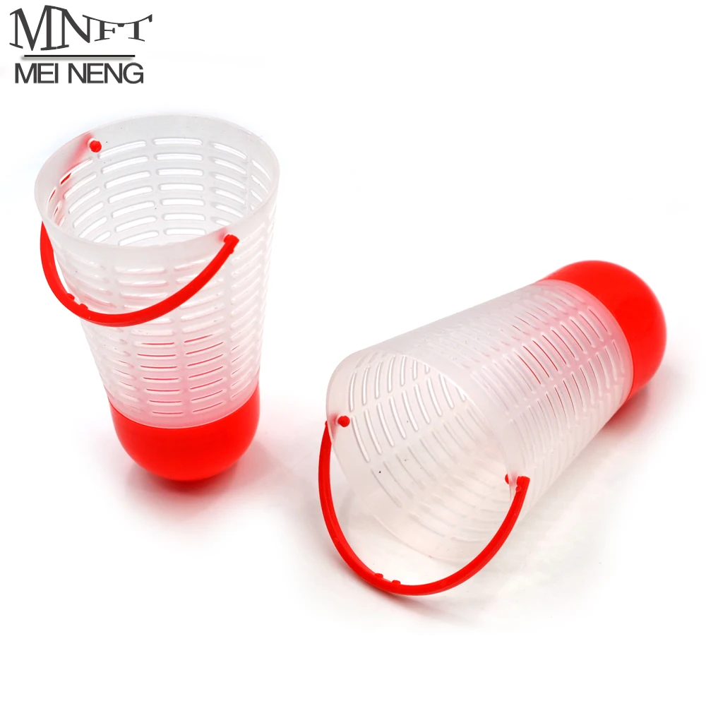

MNFT 3Pcs Plastic Bait Baskets Carp Fishing Trap Cage Feeder Holder Carp Trap Basket Fish Hook Accessories