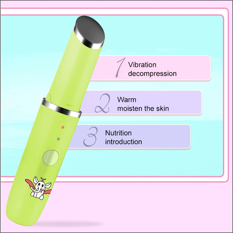 1 шт., массажер для глаз AOPHIAEye, ручка для лица, Вибрирующая губная палочка, мини массажер для подтягивания кожи вокруг глаз, против морщин