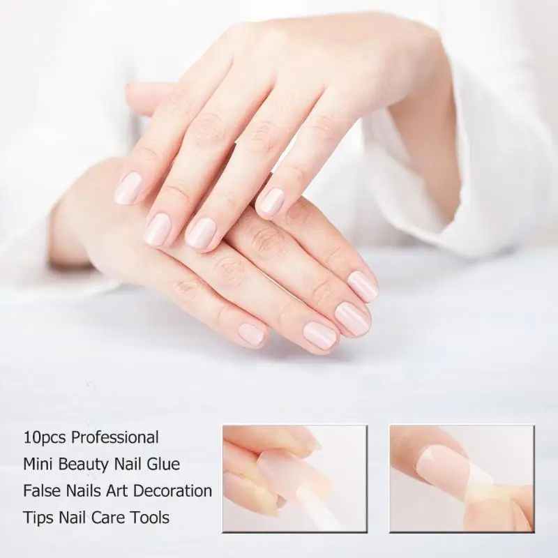 10pcs nail glue nail art decorations professional mini beauty