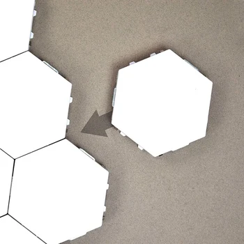 

Quantum Lamp Led Hexagonal Lamps Modular Press Sensitive Lighting Night Light Magnetic Hexagons Creative Decoration Wall Lampa