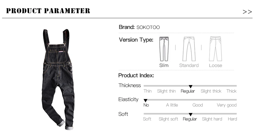 Sokotoo мужские тонкие накладные карманы джинсовые комбинезоны повседневные черные подтяжки комбинезоны джинсы