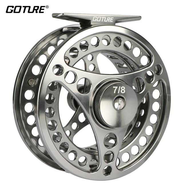 Cheap Goture CNC Machine Cut Fly Fishing Reel 3/4 5/6 7/8 9/10 Large Arbor Aluminum Disc Drag Fly Reel 3BB 1:1 Fishing Tackle Cheap Goture CNC Machine Cut Fly Fishing Reel 3/4 5/6 7/8 9/10 Large Arbor Aluminum Disc Drag Fly Reel 3BB 1:1 Fishing Tackle