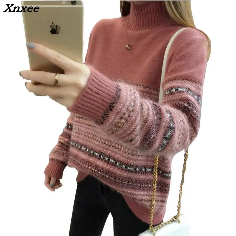 knitted sweater Women pullovers knitwear 2018 jumper pull femme Xnxee knitted sweater Women pullovers knitwear 2018 jumper pull femme Xnxee