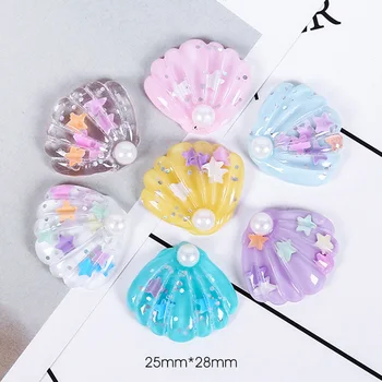 

New 1Pc Dreamy Shell Filler For Clear/Fluffy Mud Box Popular Children Toys Kids Lizun Slime DIY Kit Accessories Modeling Clay