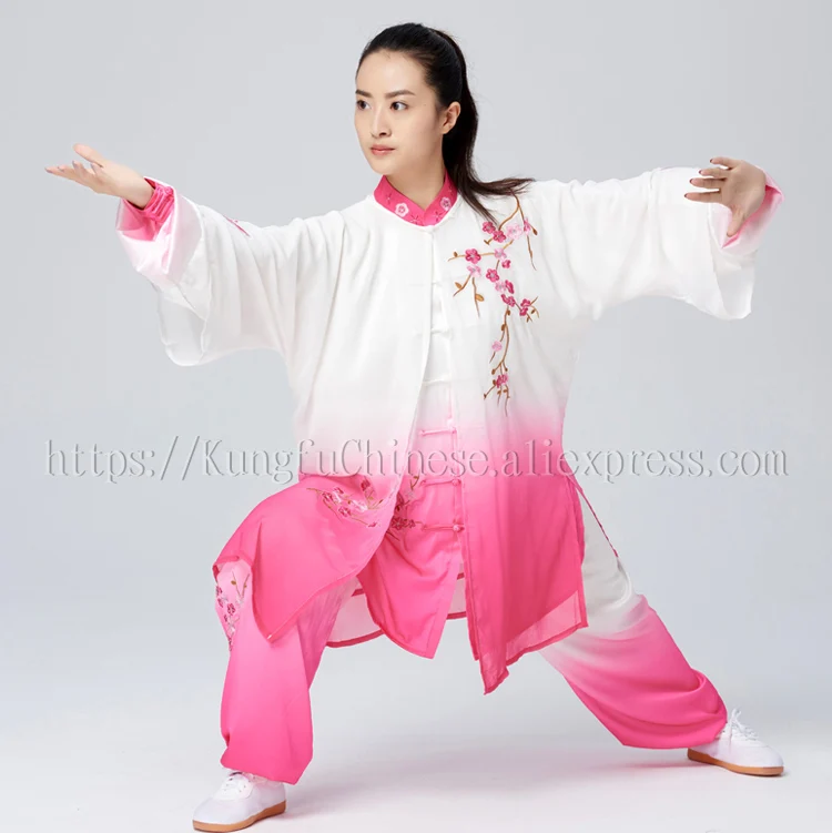 

Chinese Tai chi clothing taiji sword costume Qigong suit kungfu uniform embroidered garment for men women children girl boy kids