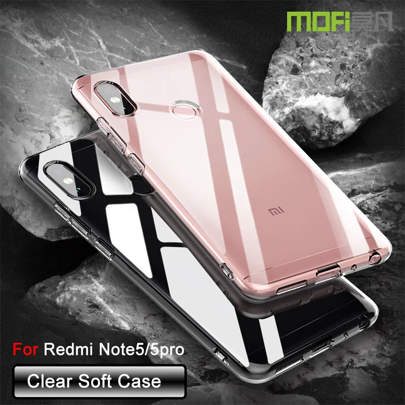 

Xiaomi Redmi note 5 case cover Redmi note5 cover clear case funda soft case xiaomi Note 5 pro cover silicon back mofi case