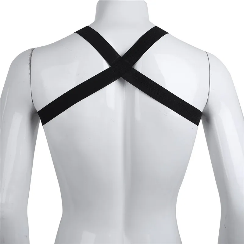 Men Body Belt Harness Men Elastic Shoulder Chest Muscle Harness Male Punk Costume Strap Adult Game Bondage Lingerie