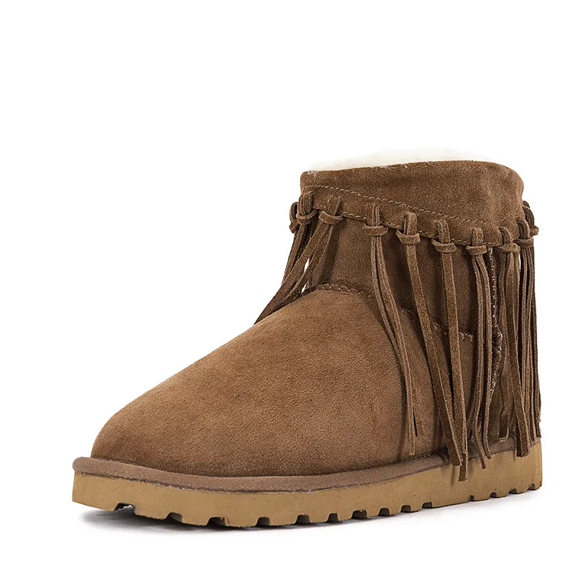 Fashion Women Boots 100% Real Fur Genuine Leather Snow Boots Classic Mujer Botas Winter Shoes for Women Warm Boots Top Quality Fashion Women Boots 100% Real Fur Genuine Leather Snow Boots Classic Mujer Botas Winter Shoes for Women Warm Boots Top Quality