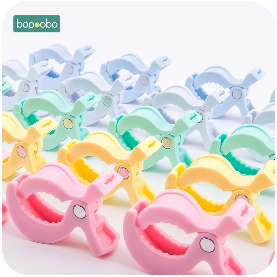 Bopoobo 6 pc bébé jouer Gym accessoires coloré siège de voiture jouet lampe landau poussette chevilles à crochet couverture Clips bébé dentition (lot de 6)