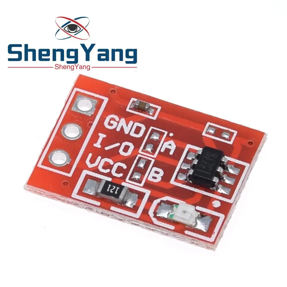 

ShengYang NEW TTP223 Touch button Module Capacitor type Single Channel Self Locking Touch switch sensor