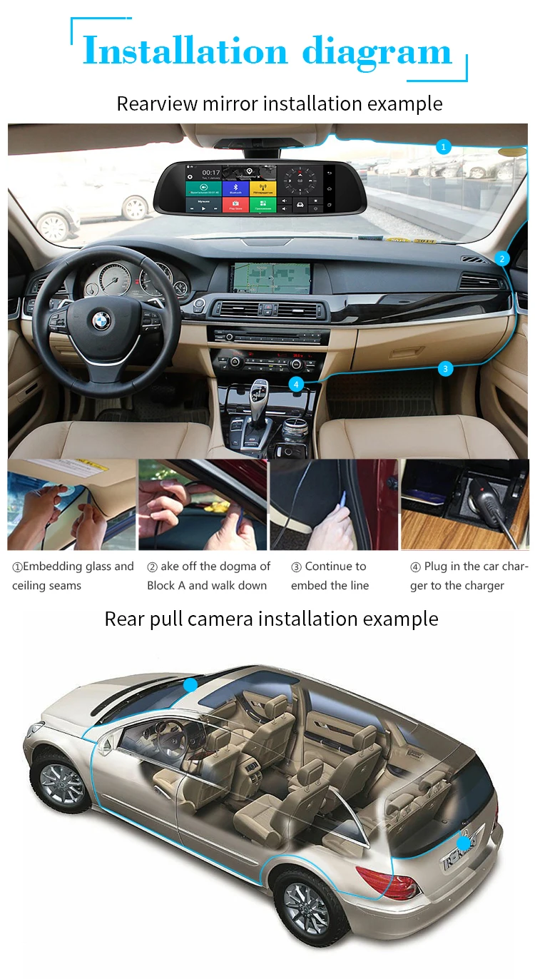 Dash cam XPX ZX868 Автомобильный видеорегистратор 3 в 1 Радар GPS dvr камера заднего вида Автомобильный видеорегистратор зеркальная камера автомобиля Full HD 1080P G-srnsor автомобильная камера