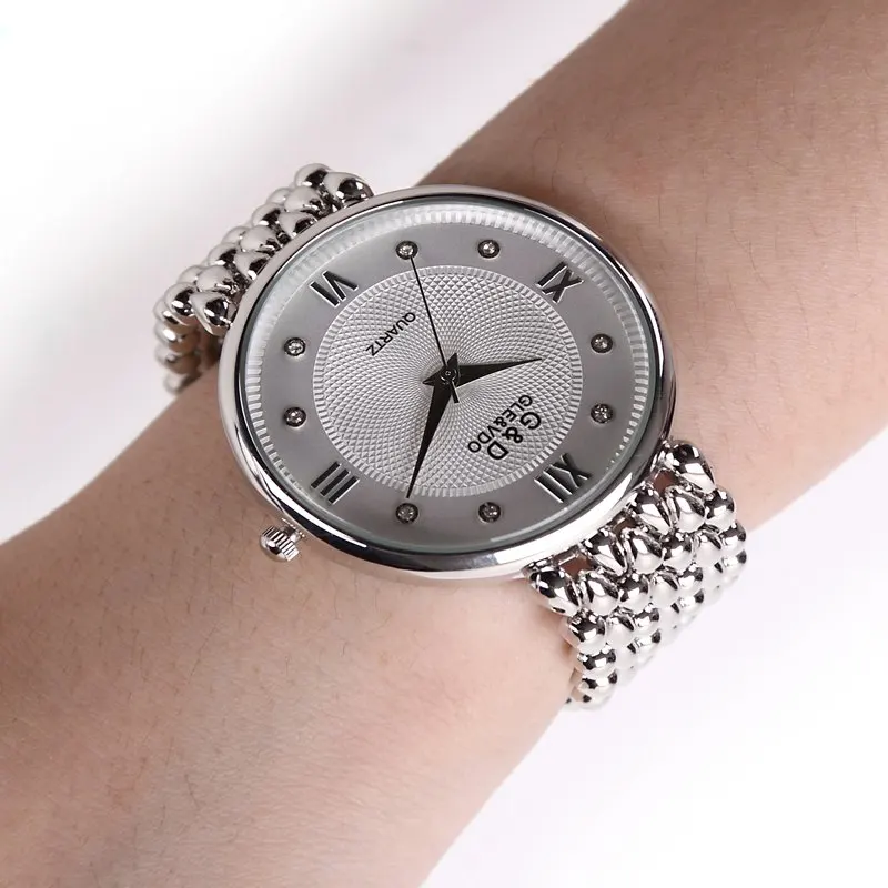 

Brand Fashion Luxury Stainless Steel Gold And Silver Band Women Wristwatch Casual Quartz Watches Relogio Feminino 2016