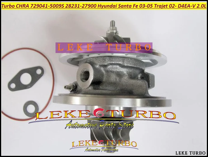 Turbo Cartridge CHRA For HYUNDAI Santa Fe 2003-04 Trajet 2002- D4EA-V 2.0L 125HP GT1749V 729041-5009S 28231-27900 729041 Turbocharger (6)