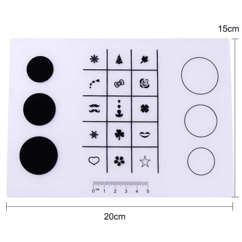 1 шт. силиконовый коврик для штамповки портативный коврик складной DIY мини-лак для ногтей шаблон для переноса изображений дизайн ногтей Маникюрные наборы инструментов