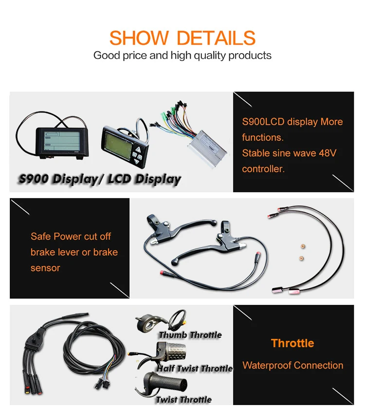 Excellent JS 48V 500W 14Ah Ebike  Conversion Kit  Lithium Battery Powerful Motor Wheel 20 26 700C Hub Brushless Electric Bicycle Qicycle 3 5