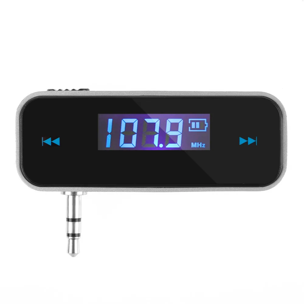 

Universal Mini Wireless Transmitter 3.5mm In-car Music Audio FM Transmitter For iPhone 4 5 6 6S 7 Plus Samsung iPad Car MP3