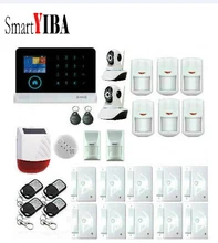 SmartYIBA 3G WCDMA Wireless Alarm System WIFI Burglar Arm Disarm IP Camera Wireless Solar Siren Kit Phone App Remote