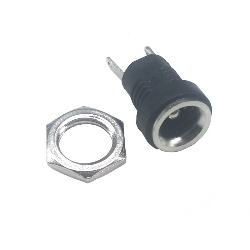 10 шт./лот DC022B 3A 12v DC разъем источника питания Женский панельный 5 2 1 мм Штекерный