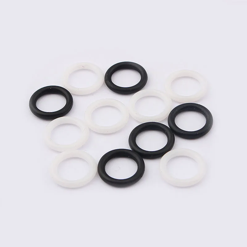 30 шт. черный/белый резиновый лакричный кожаный слайдер Стопперы для 10x6 мм Licorice кожа найти уплотнительное кольцо
