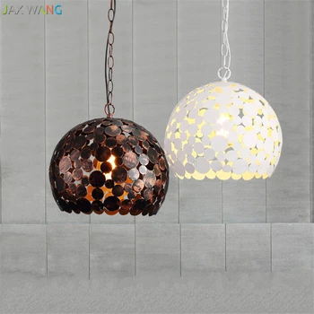 

American Loft Industrial Retro Iron Pendant Lamp Ball Pendant Light for Living Room Cafe Bar Aisle Balcony Home Lighting Decor
