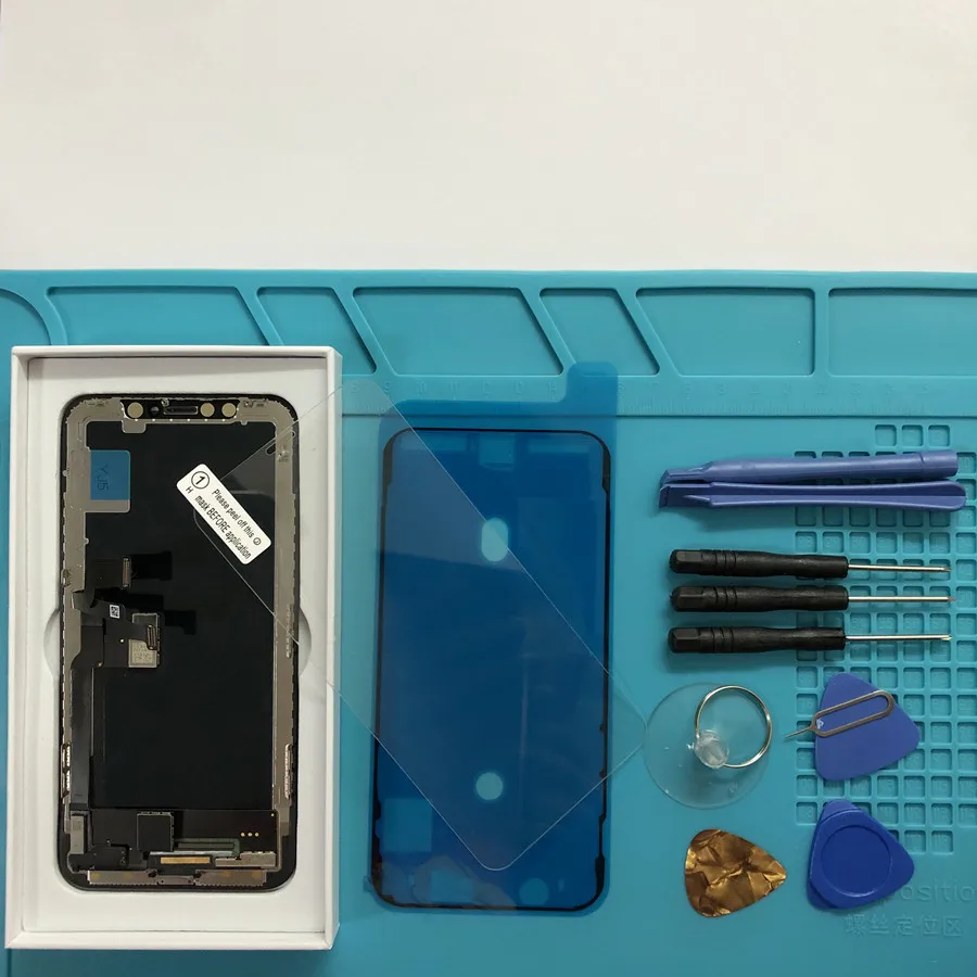

MX Tianma TFT Display for iPhone X LCD Screen and Digitizer Touch Screen Assembly with Frame + Mobile Phone Sticker