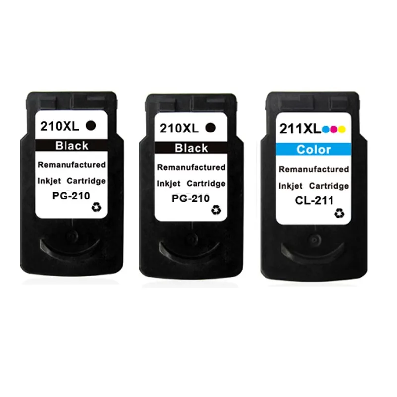 

3PK Ink Cartridge For Canon PG 210 XL CL 211XL for canon MP140 MP145 MP150 MX320 MX340 Printer Ink Cartridge