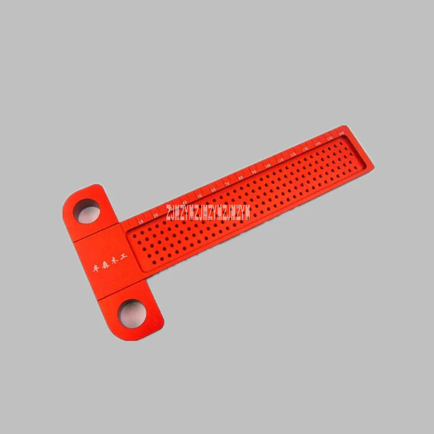 

New Arrival T-160 T-type Ruler Aluminum Alloy 6061-6 Cave Ruler 200MM Straight Ruler Woodworking Scribe T-ruler 5-163MM Hot Sale