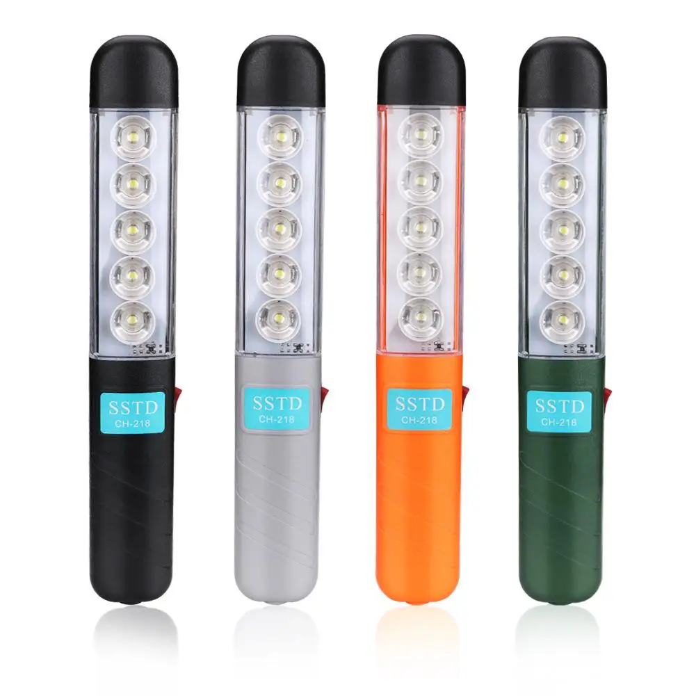 

LED Energy Saving White Light Work Light Rechargeable With Magnetic Base 360 Degree Rotation 5 Modes Flashlight Inspection Light